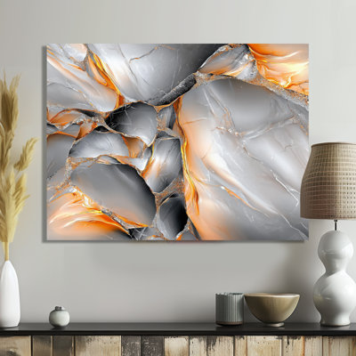 «Fragmented Sandstone Of Abstract Liquid II», impression sur métal moderne, fractales