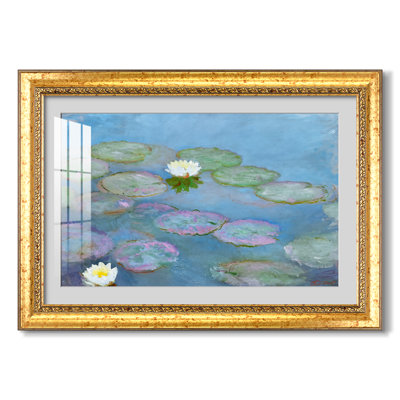 Water Lilies (NymphÃ©as), 1897-1899-Claude Monet-Custom Framed Print