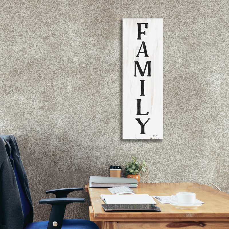 «Family» par Lauren Rader, toile, art mural, H 36 po x l 12 po x P 1,25 po