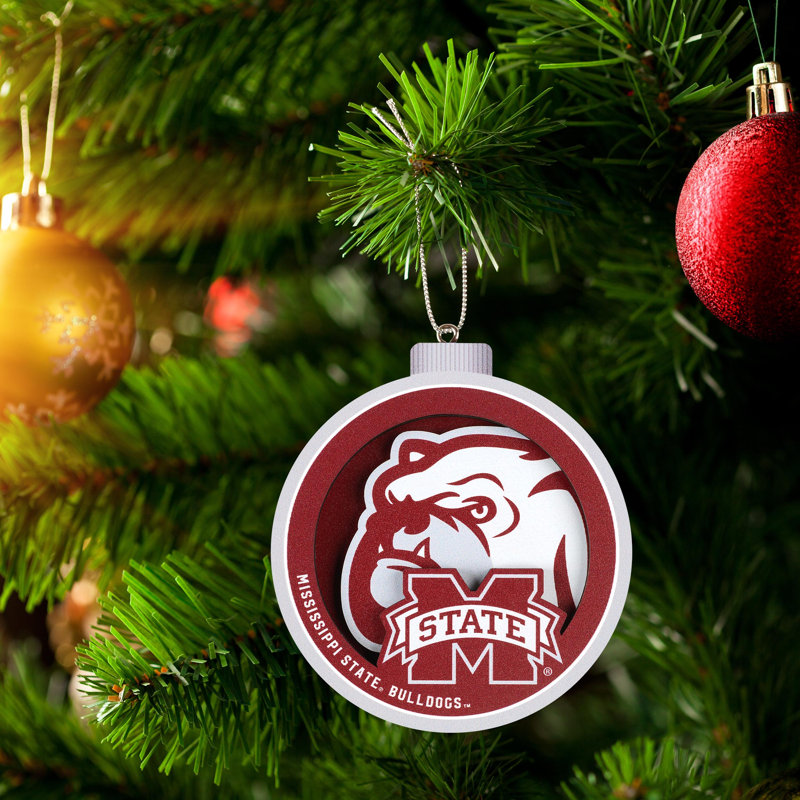 Ornement NCAA Holiday, Bulldogs de Misissippi State