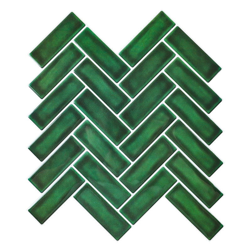 Carrelage à chevrons 11,8 po x 9,9 po (ensemble de 10)