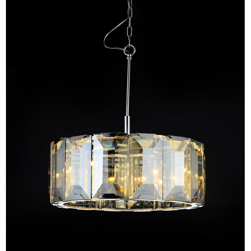 Lustree tambour 6 lumières unique Schaeffer