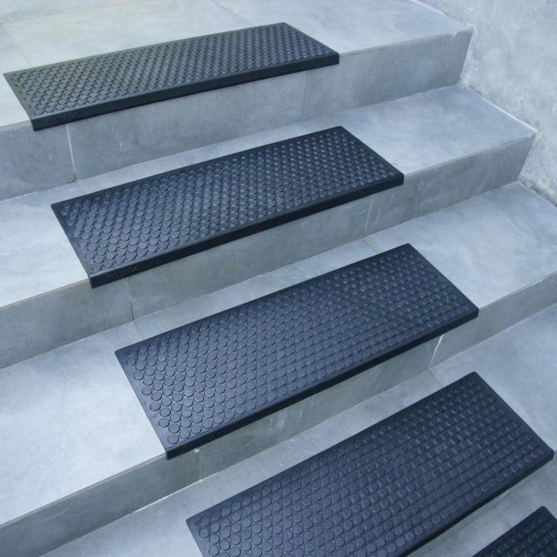 Tapis d'escalier en caoutchouc antidérapant Coin Grip