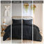 Ensemble de literie moderne noir avec motif jacquard, simple / simple TG