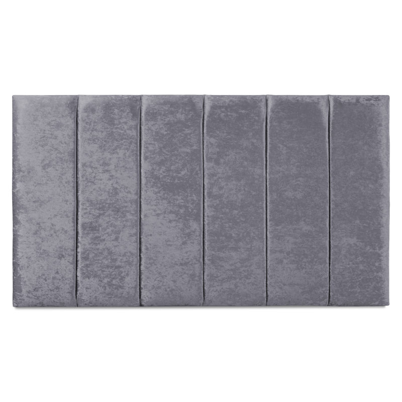 Frandric Upholstered Velvet Headboard, Small Single (2'6), Charcoal