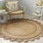Natural Fiber Handwoven Jute Geometric Indoor Use Only Rug-2069607405