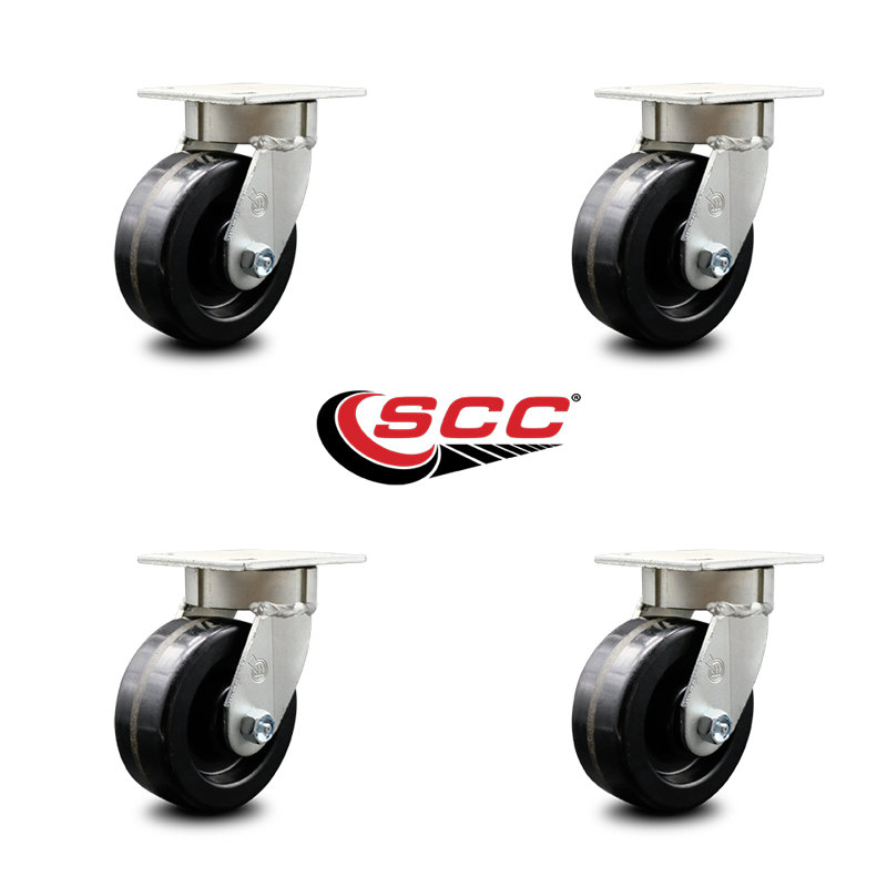 Kingpinless Phenolic Swivel Top Plate Caster
