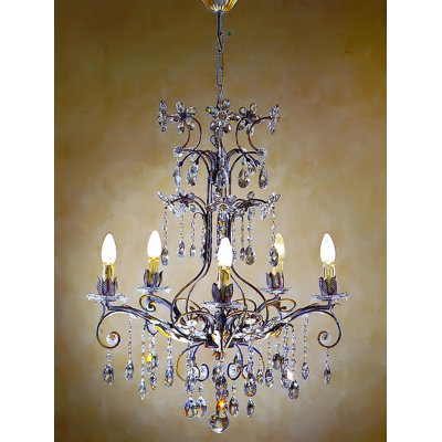 5 - Light Candle Style Empire Chandelier