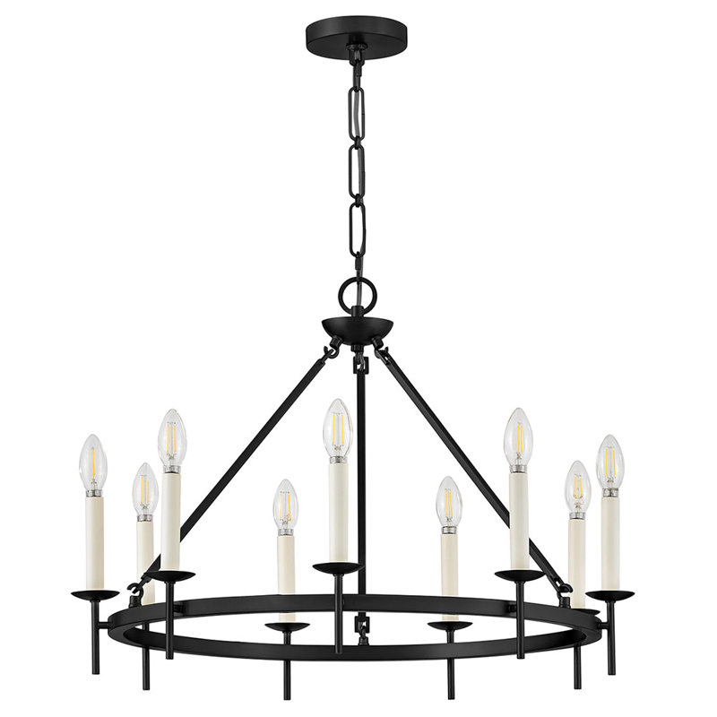 Copley 9-Light Chandelier, Black