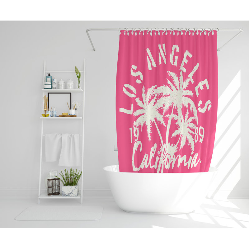 Tamia Polyester Shower Curtain, 168cm H x 168cm W