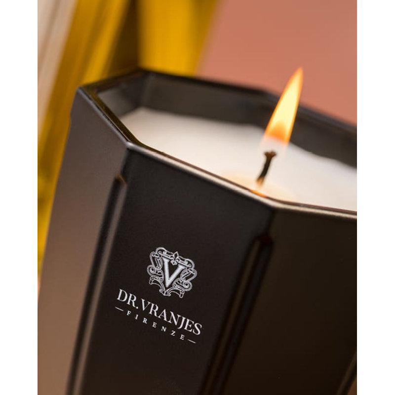 Candle Rosa Tabacco, 3.54" H x 3.54" W x 3.54" D