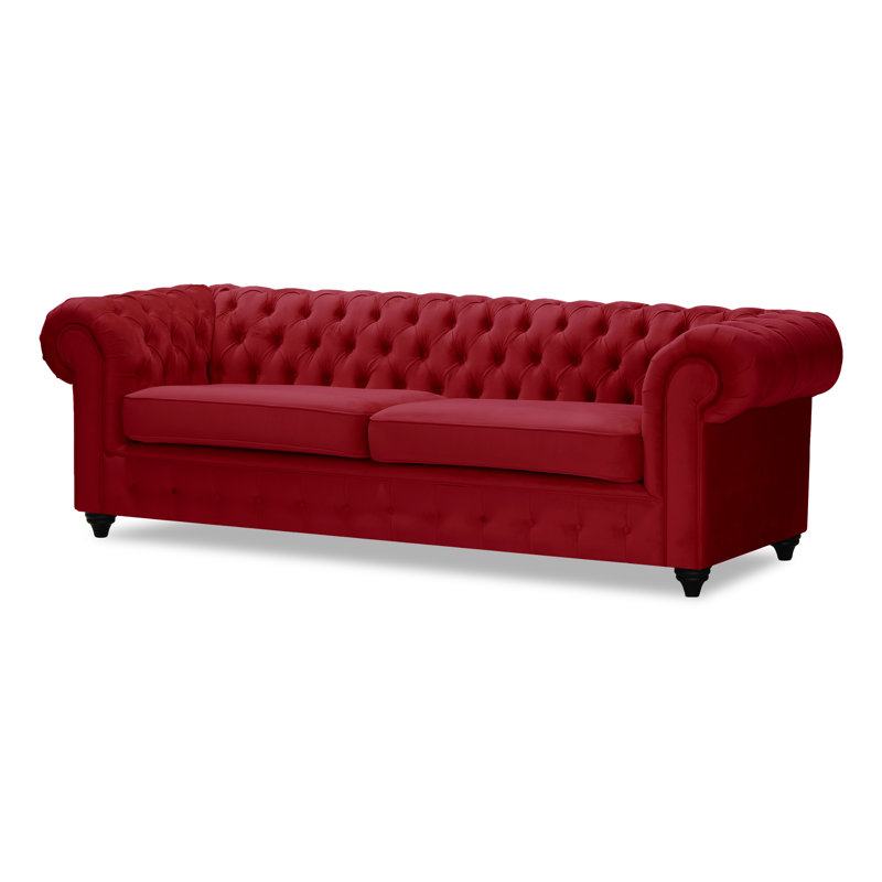 Azaria 1 Seater Sofa, Dark Red