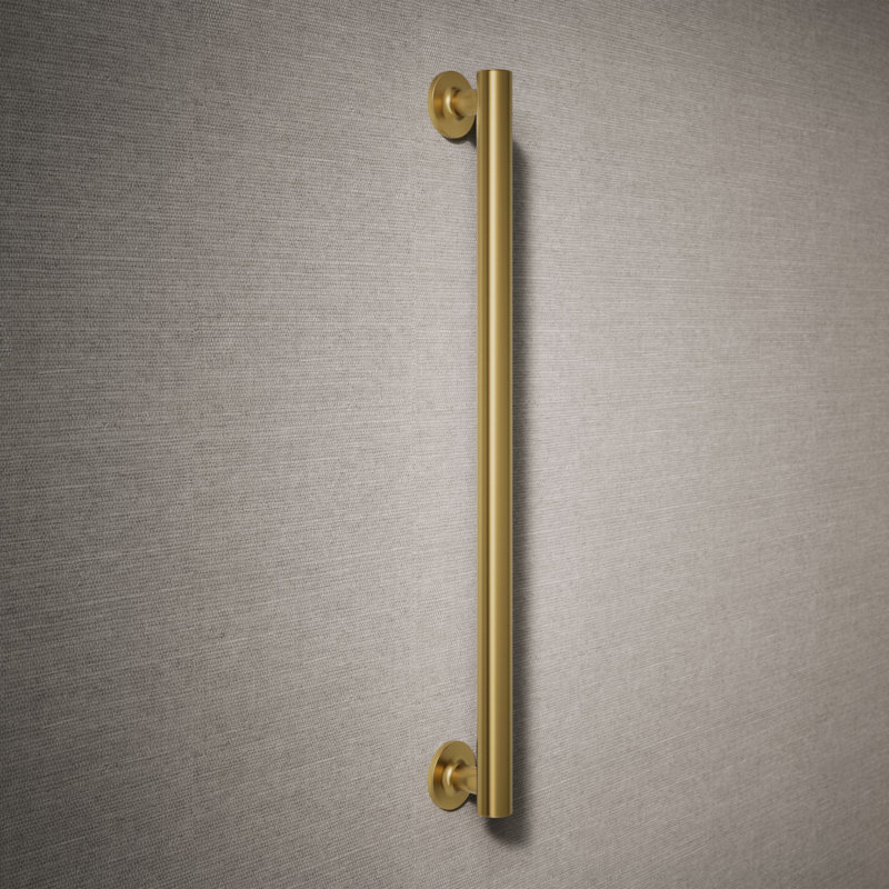 Purist® Grab Bar, 24"W, Vibrant Brushed Moderne Brass