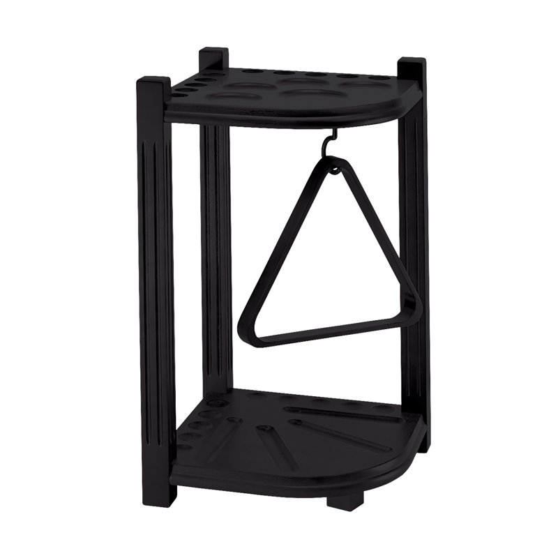 Porte-queues de billard de coin robuste American Heritage American, Noir