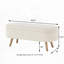 Banc de rangement avec repose-pieds ovale-242807288