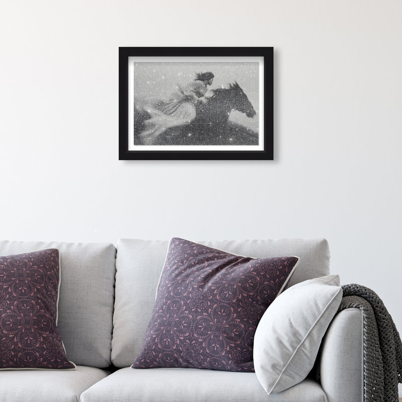 Spirit In Motion Print by Oliver Gal, 11.5"H x 16.5"W, Black Shadowbox