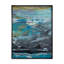 Artistic Blue Grey Brush Strokes - reproduction d'art sur toile encadrée-143444621-143444623
