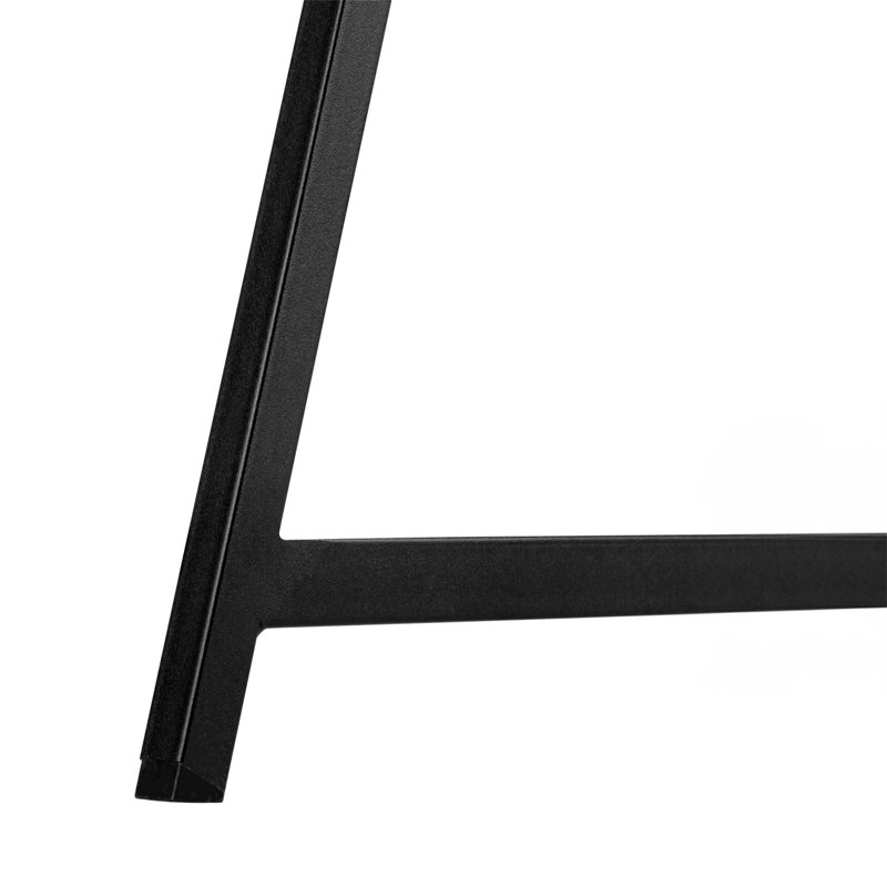 Bureau d'ordinateur, bureau personnel, ordinateur portable, tablettes de rangement, L 48 po, travail, stratifié, métal, Brun