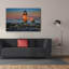 Toile épique Graffiti «Sunrise Steaming» par Rick Berk, 60 po x 40 po