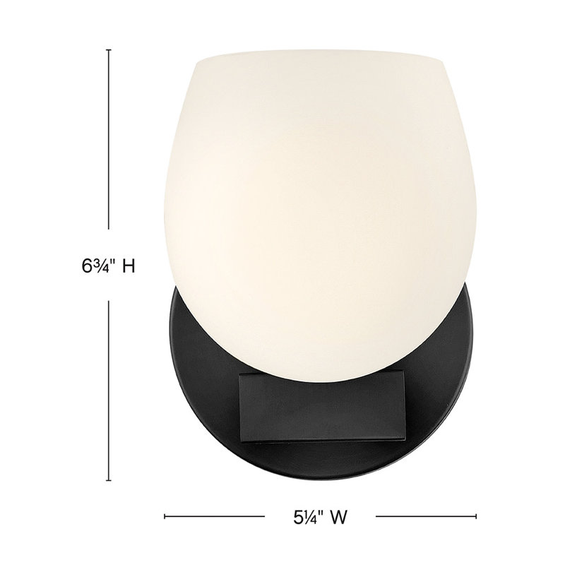 Mae 1 - Light Bath Sconce, Black