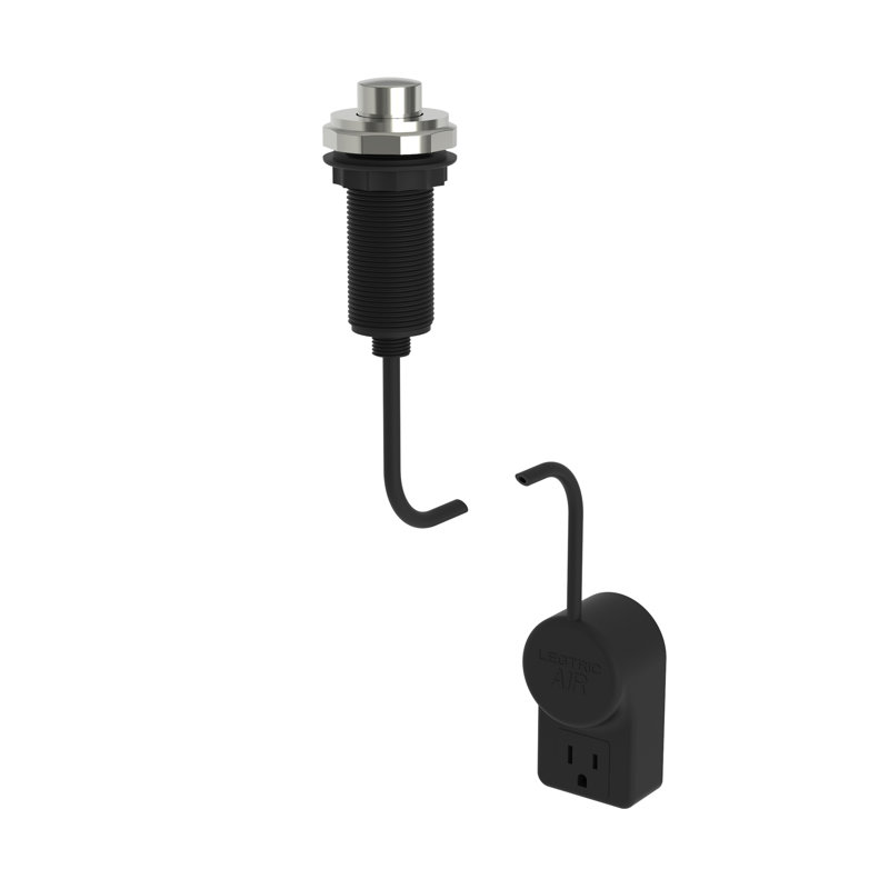 Hearney Air Activated Disposer Switch, Polished Nickel