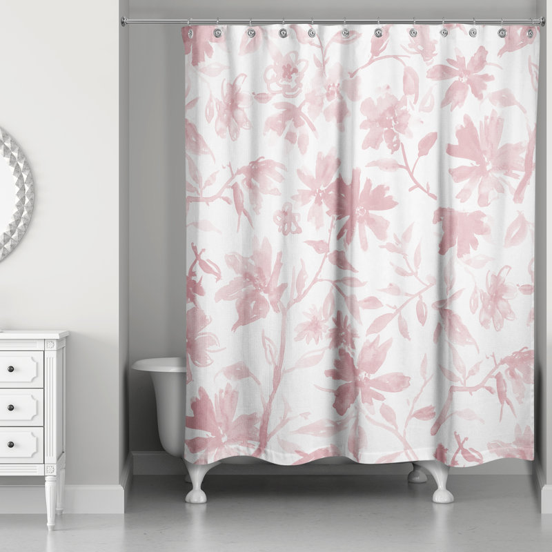Rideau de douche Roneil, Rose