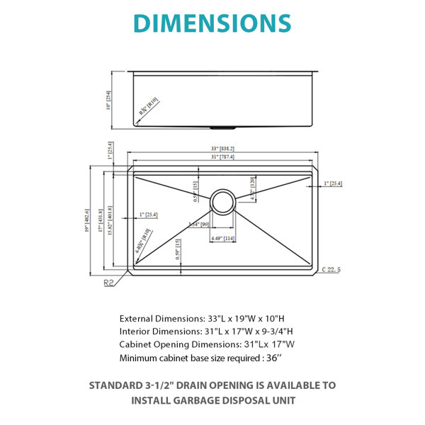 Dimensions du produit