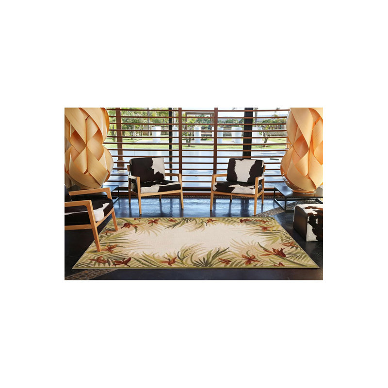 Modern Straw Patterned Decorative Washable Rug, Rectangle 4'7" x 6'7" Rug Pad Included