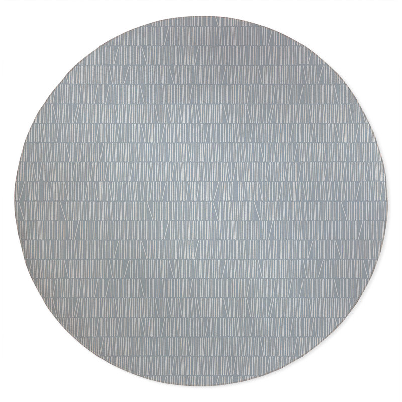 Bookcase Non-Slip Outdoor Rug, Round 5'