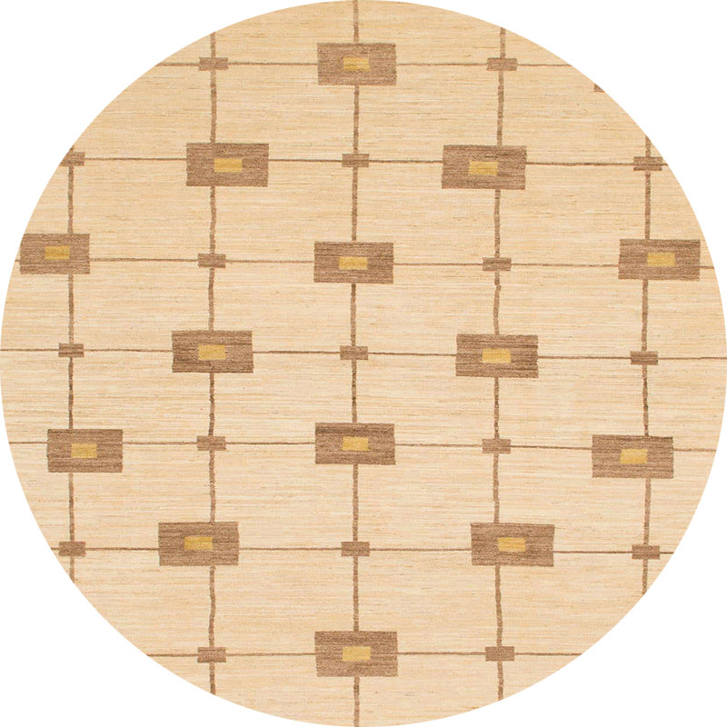 Tapis abstrait moderne 1431, Rond 3 pi