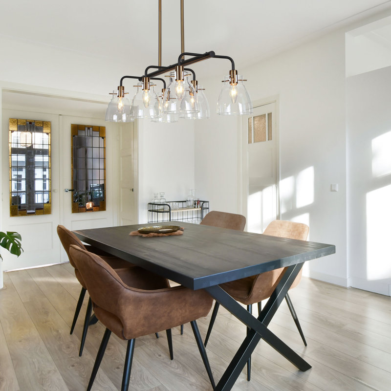 Luminaire suspendu conique unique à 6 lumières Cornia