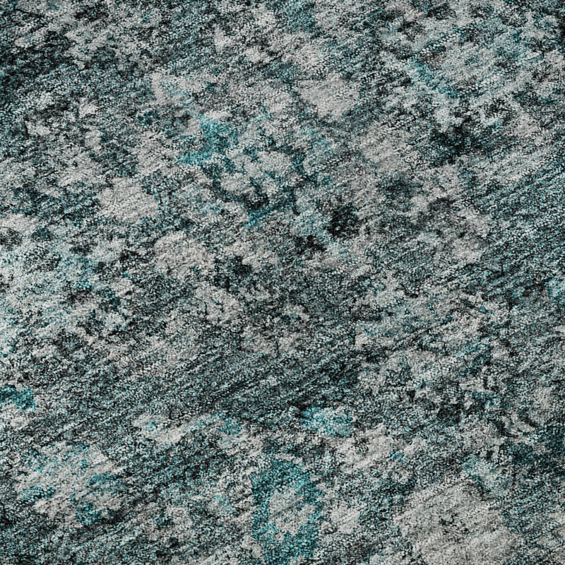 Premium Machine Washable Cerrito Teal Rug, Rectangle 10' x 14'