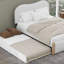 Lit plateforme tapissier avec pieds de support en bois et lit gigogne simple-699046831-699046830