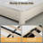 Boucle Bed Frame, Upholstered Cloud Bed Frame, Platform Bed Frame With Headboard, Modern Cream Bed Frame-2083019698-2083019662
