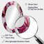 Miroir mural rose et blanc avec vagues abstraites Serenity-1965381529