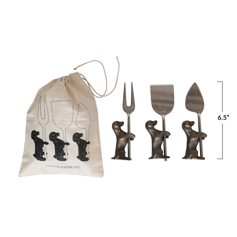 6 Piece Stainless Steel Cheese Serving Set