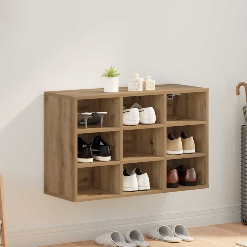 Shoe Cabinet, Artisan Oak