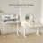Seila Glass Top Height Adjustable Standing Desk, Computer Desk with Drawer, USB Port and Type-C Port-1314145703-1314145704