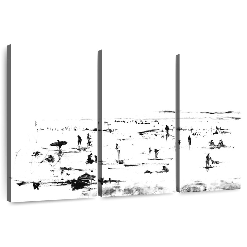 Avery Beach People, 24" H x 38" W