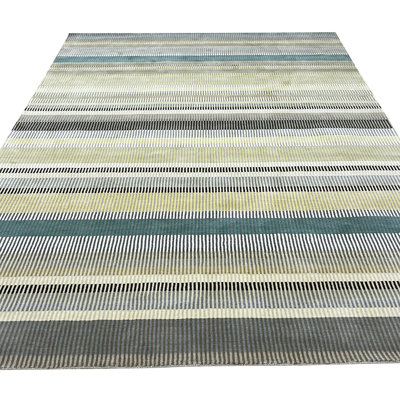 Tapis vert en laine Zinnia