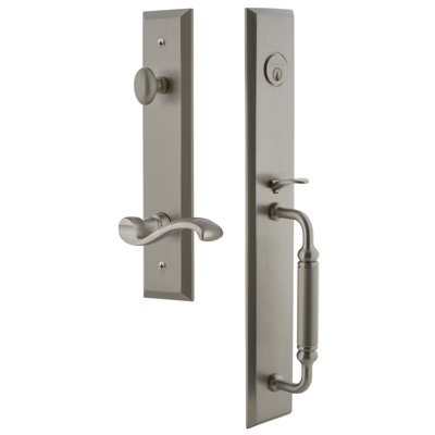 Fifth Avenue Complete Inactive Dummy Handleset with Portofino Lever and Rosette