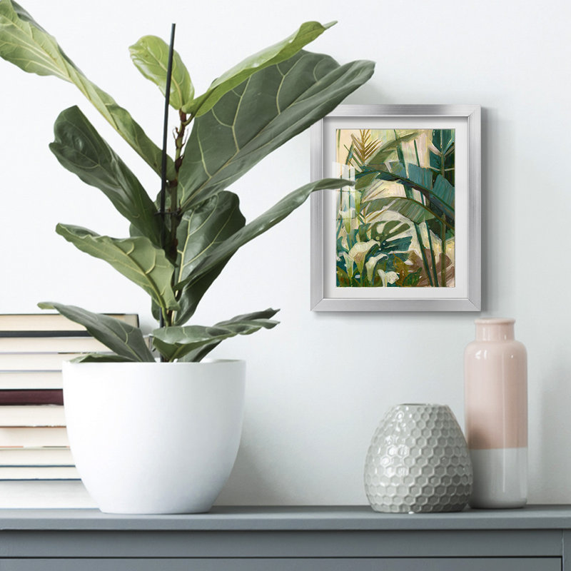" Neutral Subtle Shift II ", Silver Framed Paper, White