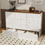 Grand lit escamotable avec tiroir de rangement et station de charge Murphy, port USB, cadre de lit escamotable en pin massif pour bureau à domicile, studio ou chambre d'amis, noyer blanc-1326547803-1326547800