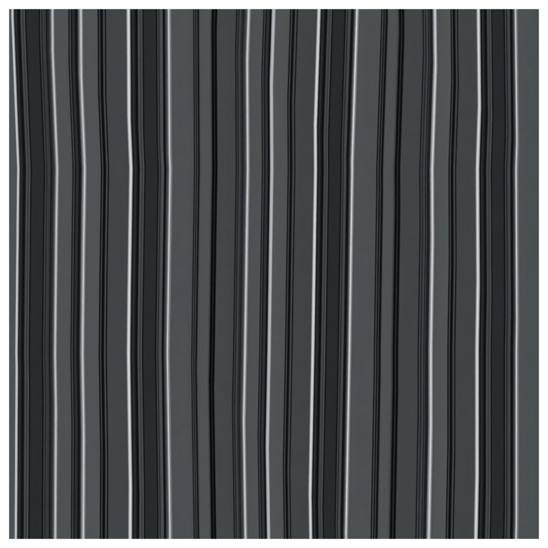 Coussin décoratif noir à rayures, motif double face, 18 po x 18 po