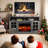 Anias TV Stand For TVs Up To 70" With Electric Fireplace Included-1990700109
