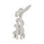 Sagebrook Home 16" Ninove Quartz Resin Bunny Statuary