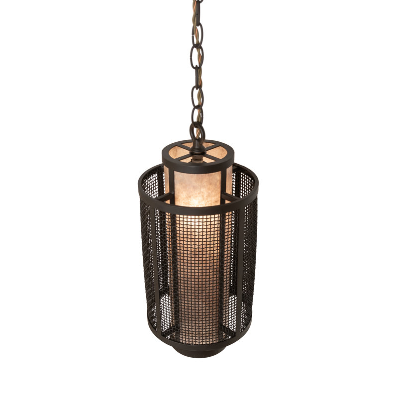 8.5" Wide Cilindro Weave-Tex Mini Pendant