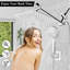 Pomme de douche double avec douchette combinée, pomme de douche à pluie haute pression 12 pouces-101254415