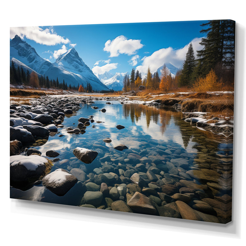 " Canada Majestic Rockies I ", Wrapped Canvas, 30" H x 40" W x 1.5" D