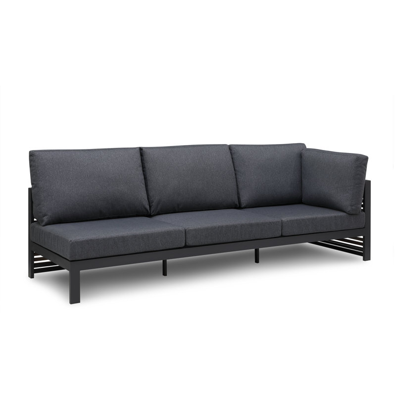 Canapé modulaire d'extérieur 96,85 po Pawni, Accoudoir à droite (vu de face)